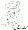 Toro 70044 (8-25) - 8-25 Rear Engine Rider, 2001 (210000001-210999999) Ersatzteile SEAT & GAS TANK ASSEMBLY