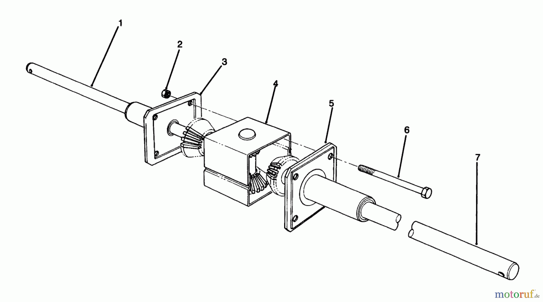 Toro Neu Mowers, Rear-Engine Rider 70060 (8-25) - Toro 8-25 Rear Engine Rider, 1993 (39000001-39999999) DIFFERENTIAL ASSEMBLY