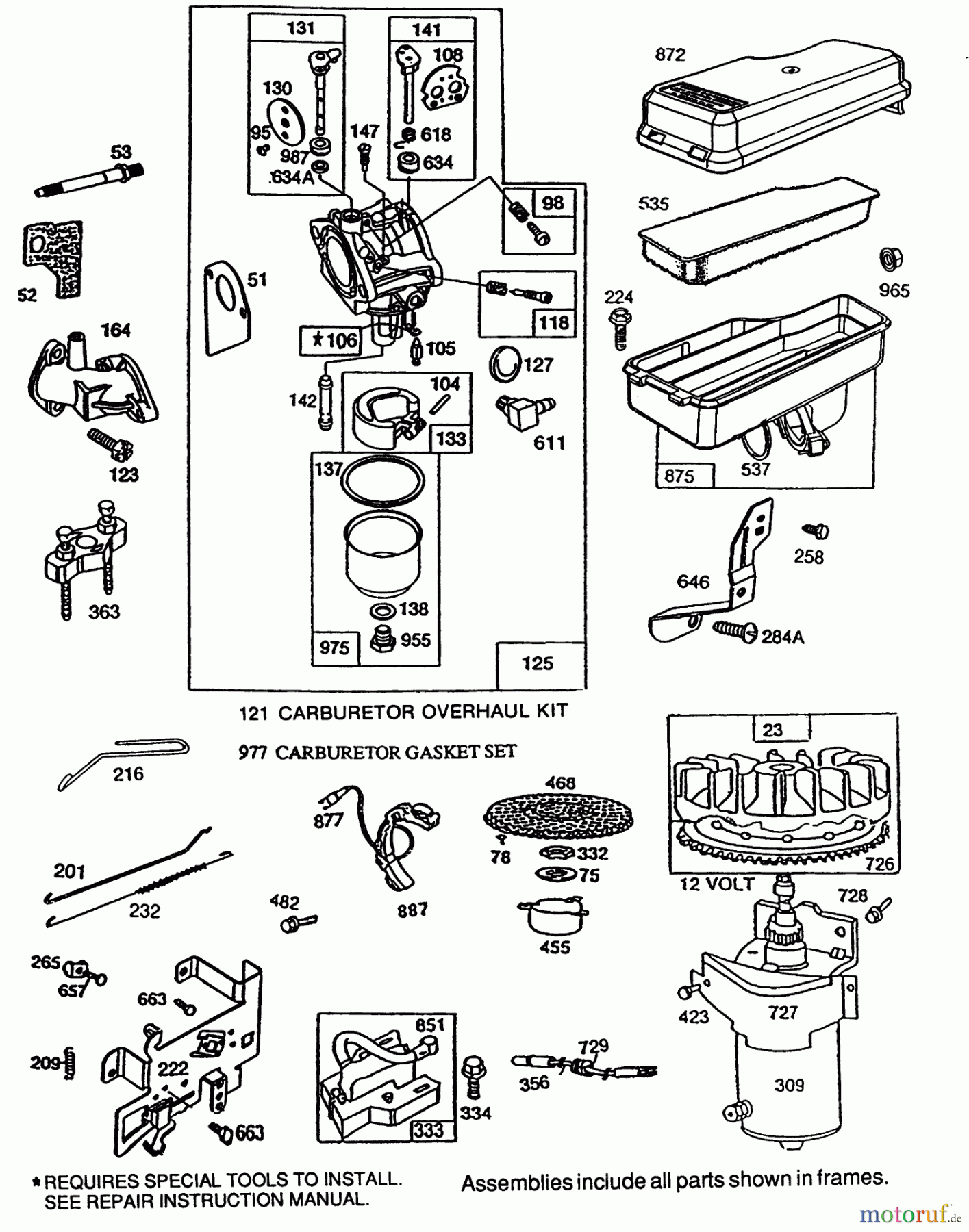  Toro Neu Mowers, Rear-Engine Rider 70060 (8-25) - Toro 8-25 Rear Engine Rider, 1994 (49000001-49999999) BRIGGS & STRATTON MODEL NO. 195707-0121-01 #2