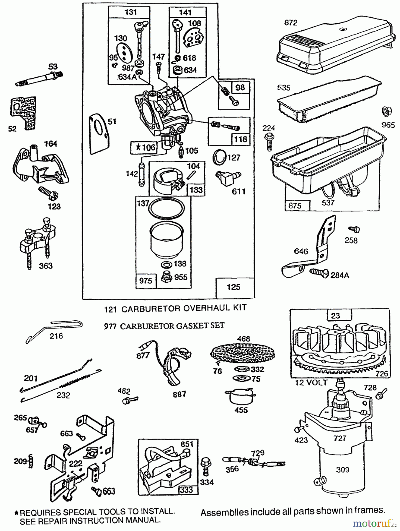 Toro Neu Mowers, Rear-Engine Rider 70060 (8-25) - Toro 8-25 Rear Engine Rider, 1995 (59000001-59999999) BRIGGS & STRATTON MODEL NO. 195707-0121-01 #2