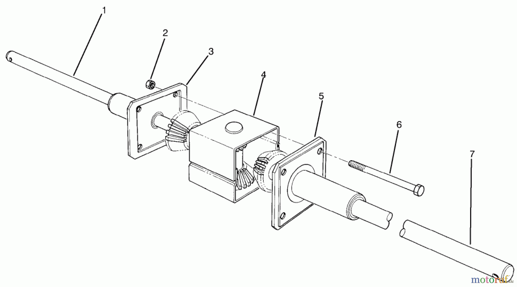 Toro Neu Mowers, Rear-Engine Rider 70060 (8-25) - Toro 8-25 Rear Engine Rider, 1995 (59000001-59999999) DIFFERENTIAL ASSEMBLY