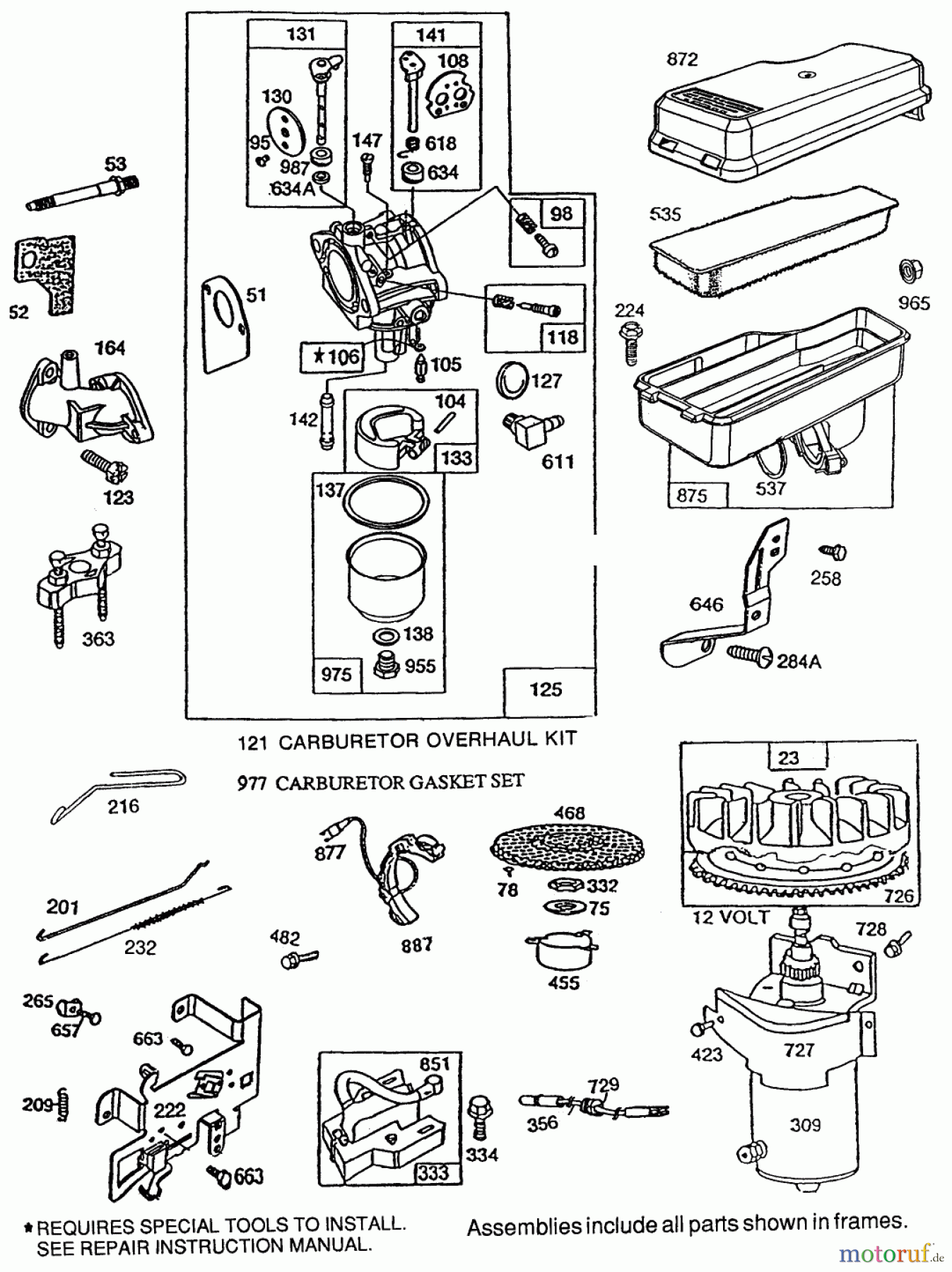 Toro Neu Mowers, Rear-Engine Rider 70060 (8-25) - Toro 8-25 Rear Engine Rider, 1997 (79000001-79999999) BRIGGS & STRATTON MODEL NO. 195707-0121-01 #2