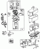 Toro 70120 (12-32) - 12-32 Recycler Rider, 1996 (6900001-6999999) Ersatzteile BRIGGS & STRATTON MODEL NO. 286707-0119-01 #2