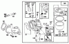 Toro 70120 (12-32) - 12-32 Recycler Rider, 1996 (6900001-6999999) Ersatzteile ENGINE BRIGGS & STRATTON MODEL 28B707-0126-01 #3