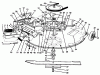 Toro 70120 (12-32) - 12-32 Recycler Rider, 1996 (6900001-6999999) Ersatzteile MOWER ASSEMBLY-RECYCLER