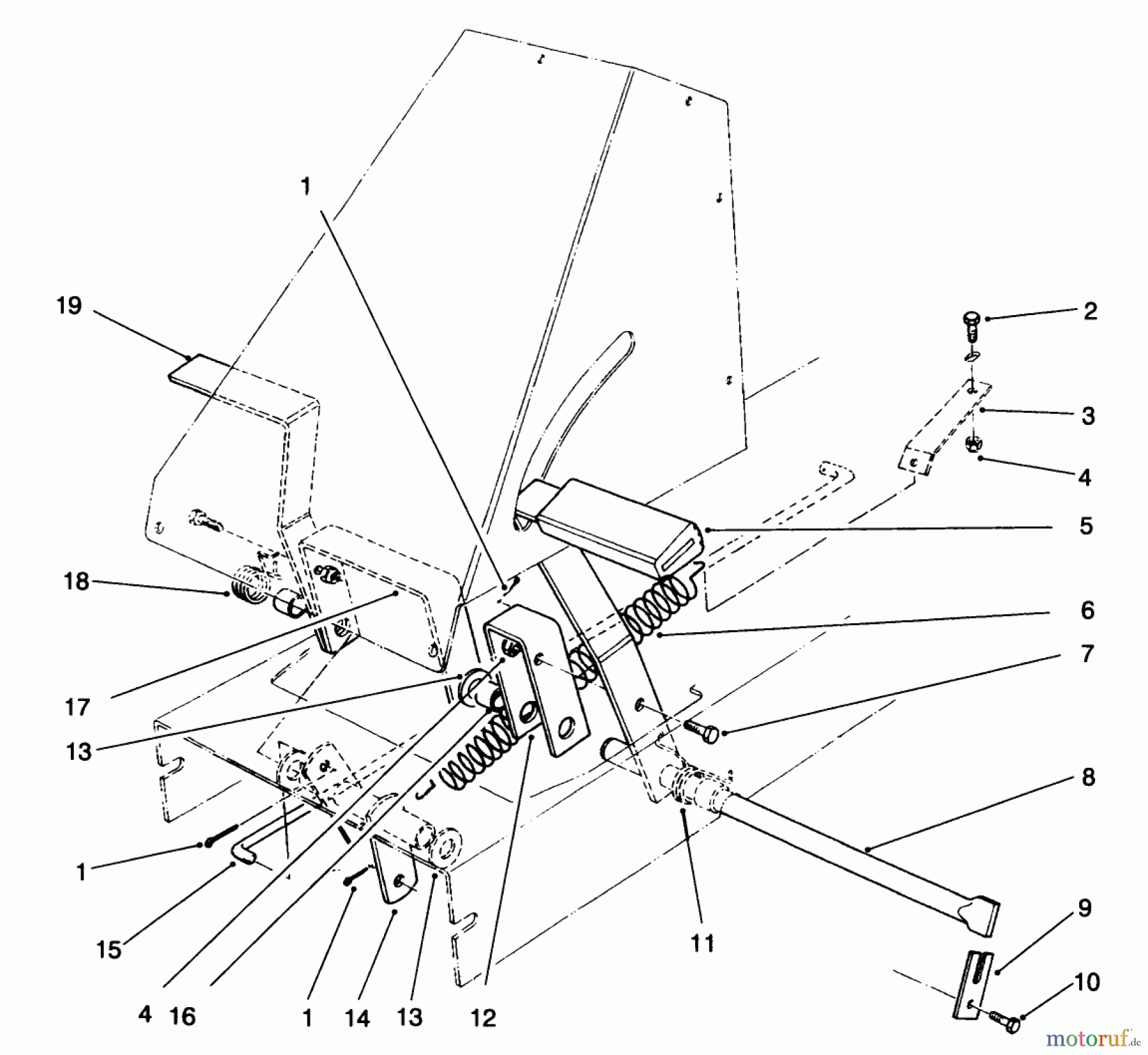 Toro Neu Mowers, Rear-Engine Rider 70081 (11-32) - Toro 11-32 Rear Engine Rider, 1996 (6900001-6999999) BRAKE & CLUTCH ASSEMBLY