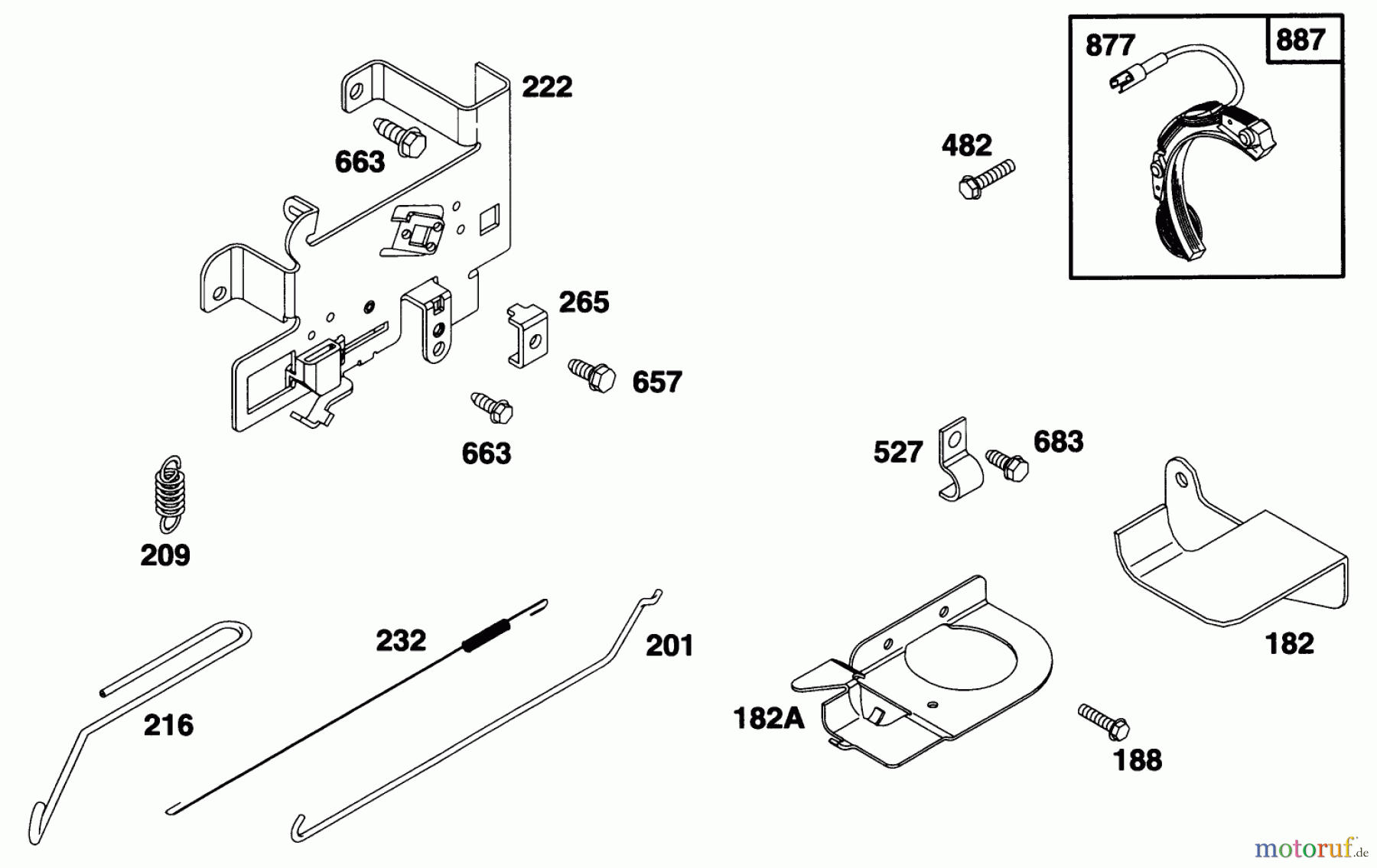 Toro Neu Mowers, Rear-Engine Rider 70081 (11-32) - Toro 11-32 Rear Engine Rider, 1997 (7900001-7999999) ENGINE BRIGGS & STRATTON MODEL 28D707-0124-01 #5