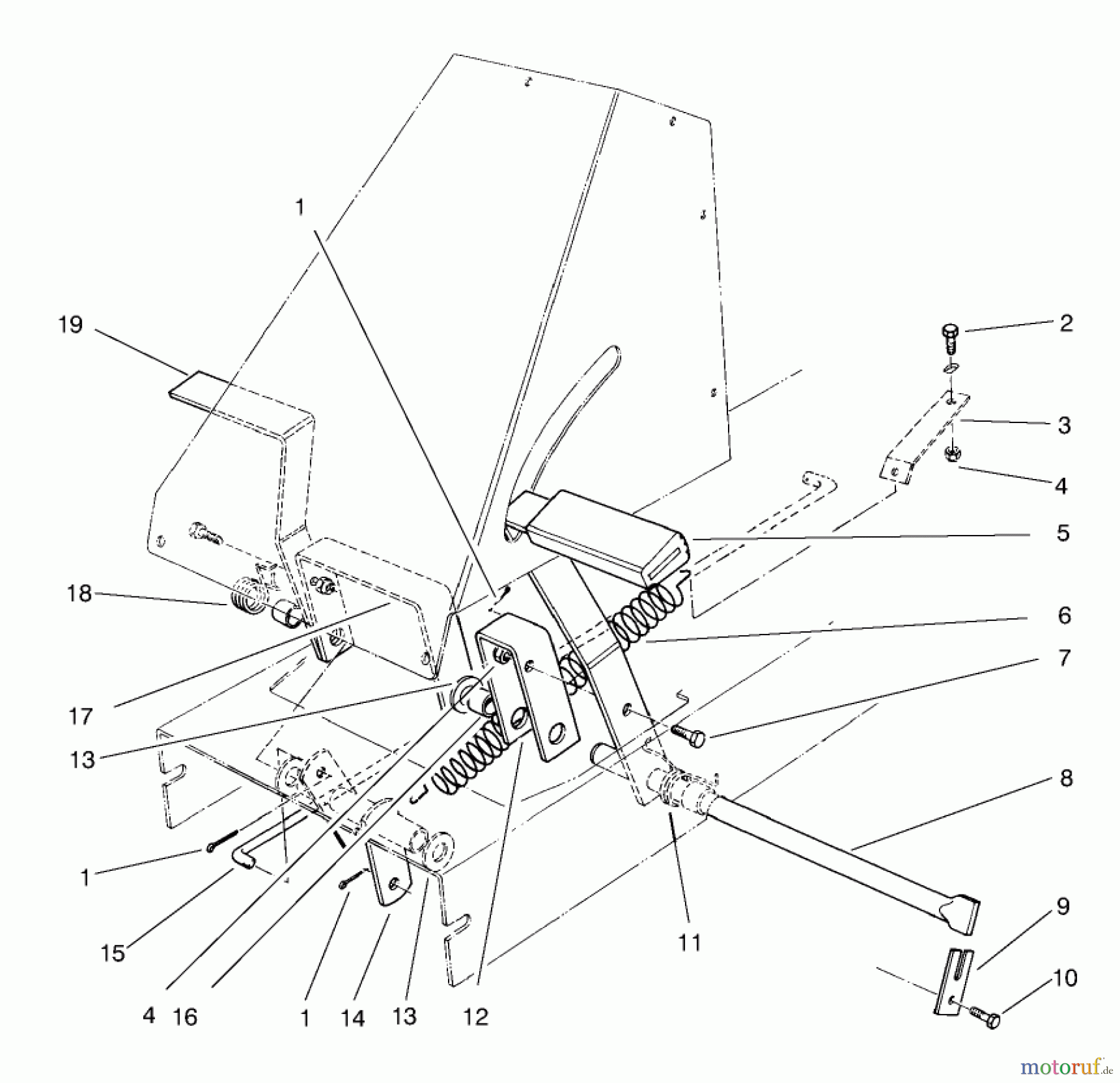 Toro Neu Mowers, Rear-Engine Rider 70082 (12-32) - Toro 12-32 Rear Engine Rider, 1998 (8900001-8999999) BRAKE & CLUTCH ASSEMBLY