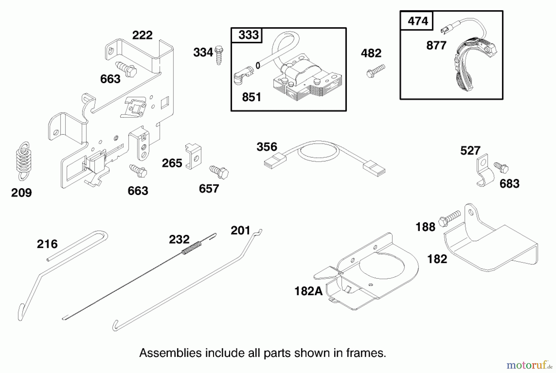 Toro Neu Mowers, Rear-Engine Rider 70082 (12-32) - Toro 12-32 Rear Engine Rider, 1998 (8900001-8999999) ENGINE BRIGGS & STRATTON MODEL 28M707-1182-E1 #6
