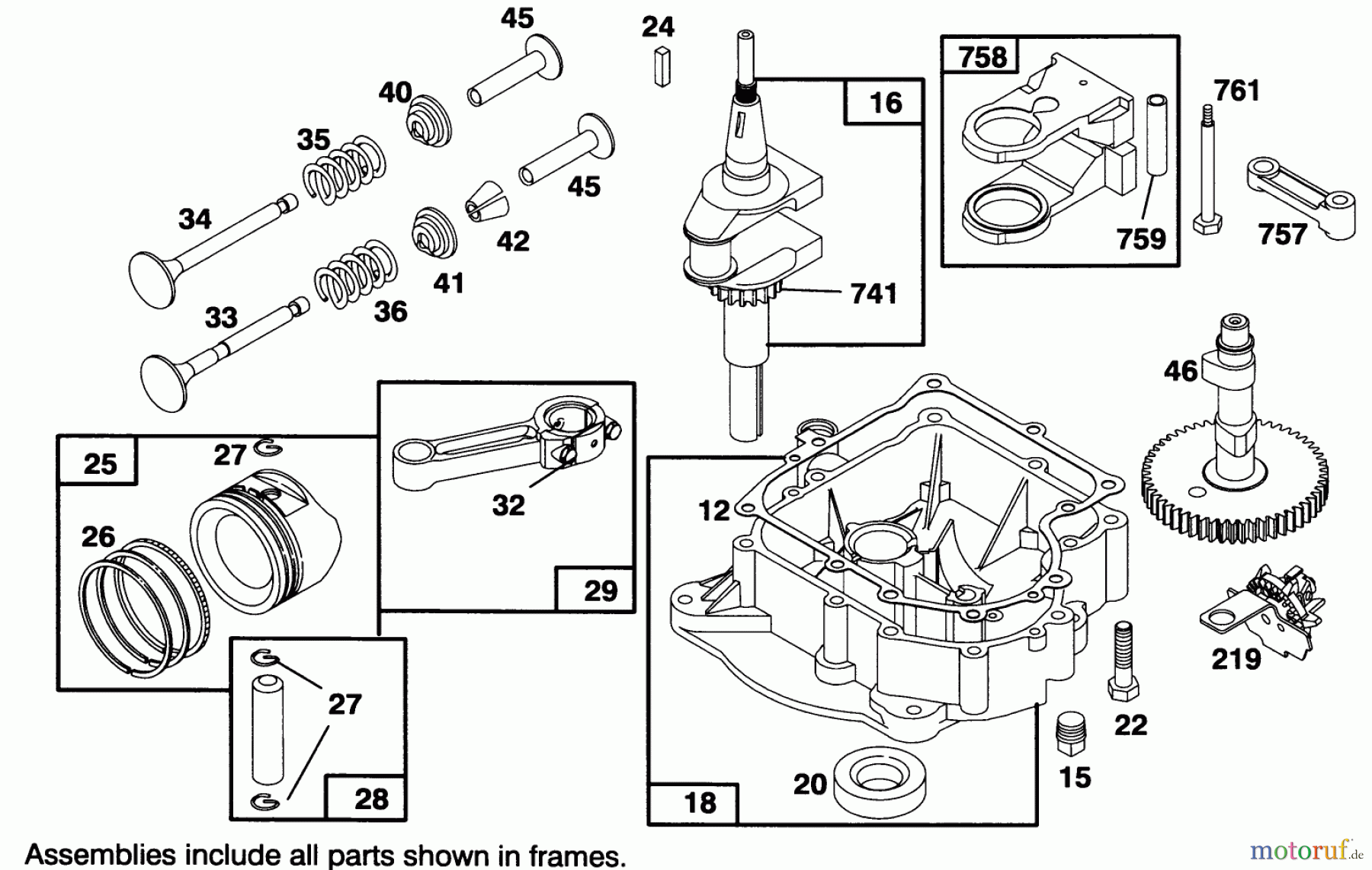 Toro Neu Mowers, Rear-Engine Rider 70100 (10-32) - Toro 10-32 Recycler Rider, 1994 (49000001-49999999) ENGINE BRIGGS & STRATTON MODEL 283707-0160-01 #2