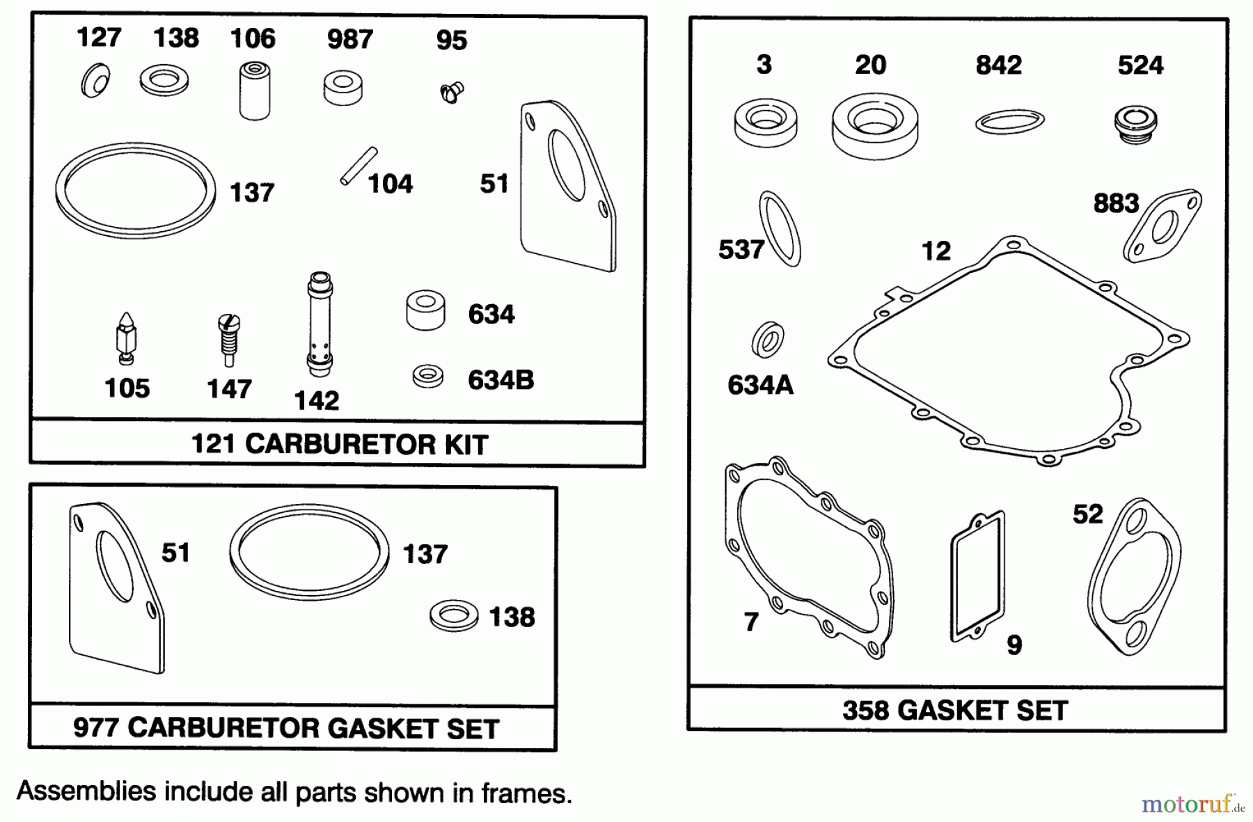  Toro Neu Mowers, Rear-Engine Rider 70100 (10-32) - Toro 10-32 Recycler Rider, 1994 (49000001-49999999) ENGINE BRIGGS & STRATTON MODEL 283707-0160-01 #8