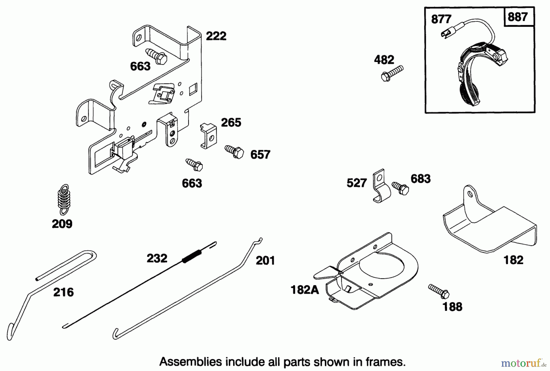 Toro Neu Mowers, Rear-Engine Rider 70100 (10-32) - Toro 10-32 Recycler Rider, 1994 (49000001-49999999) ENGINE BRIGGS & STRATTON MODEL 28B707-0122-01 #5
