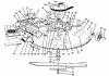 Toro 70141 (12-32) - 12-32 Rear Engine Rider, 1994 (49000001-49999999) Ersatzteile MOWER ASSEMBLY - RECYCLER