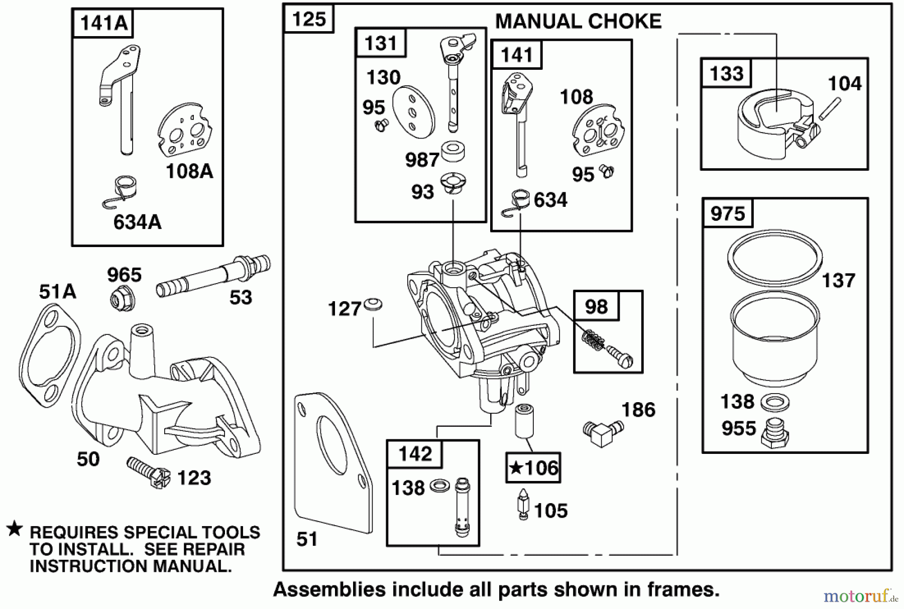 Toro Neu Mowers, Rear-Engine Rider 70122 (8-25) - Toro 8-25 Rear Engine Rider, 2001 (210000001-210999999) ENGINE BRIGGS & STRATTON MODEL 195707-0421-E1 #3