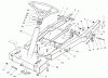 Toro 70122 (8-25) - 8-25 Rear Engine Rider, 2001 (210000001-210999999) Ersatzteile FRAME ASSEMBLY