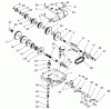 Toro 70122 (8-25) - 8-25 Rear Engine Rider, 2001 (210000001-210999999) Ersatzteile TRANSMISSION PEERLESS MODEL 700-025