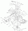 Toro 70125 (13-32G) - 13-32G Rear Engine Rider, 2003 (230000001-230999999) Ersatzteile ENGINE AND FUEL TANK ASSEMBLY