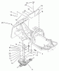 Toro 70125 (13-32G) - 13-32G Rear Engine Rider, 2003 (230000001-230999999) Ersatzteile GEAR TRANSMISSION AND LINKAGE ASSEMBLY