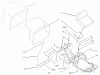 Toro 70125 (13-32G) - 13-32G Rear Engine Rider, 2003 (230000001-230999999) Ersatzteile SEAT AND REAR BAG ASSEMBLY