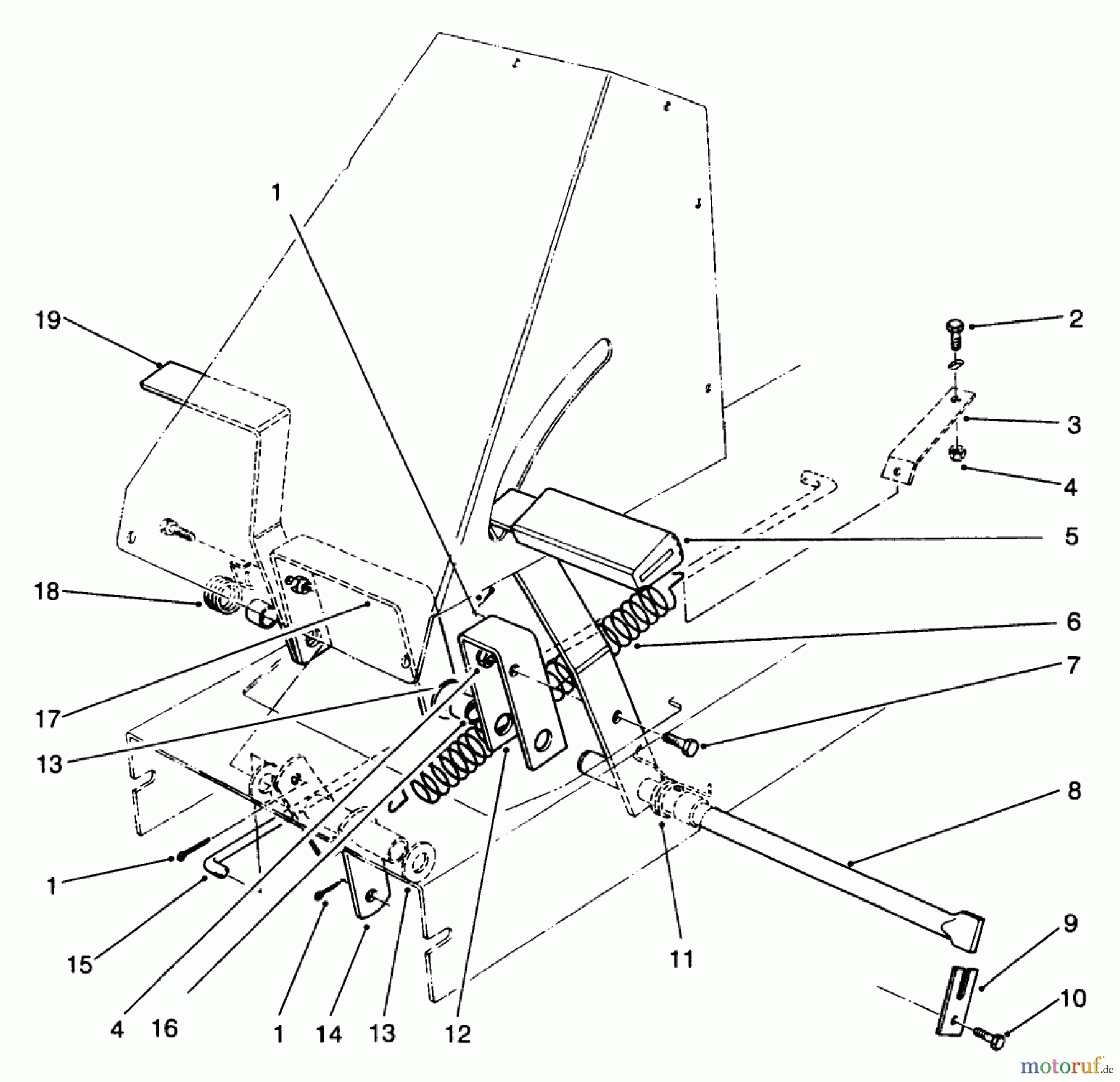 Toro Neu Mowers, Rear-Engine Rider 70131 (13-32) - Toro 13-32 Rear Engine Rider, 1996 (6900001-6999999) BRAKE & CLUTCH ASSEMBLY