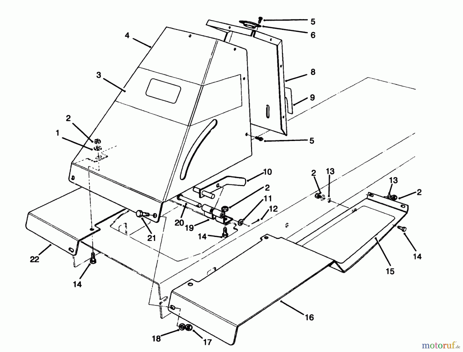 Toro Neu Mowers, Rear-Engine Rider 70141 (12-32) - Toro 12-32 Rear Engine Rider, 1995 (59000001-59999999) FRONT TOWER ASSEMBLY