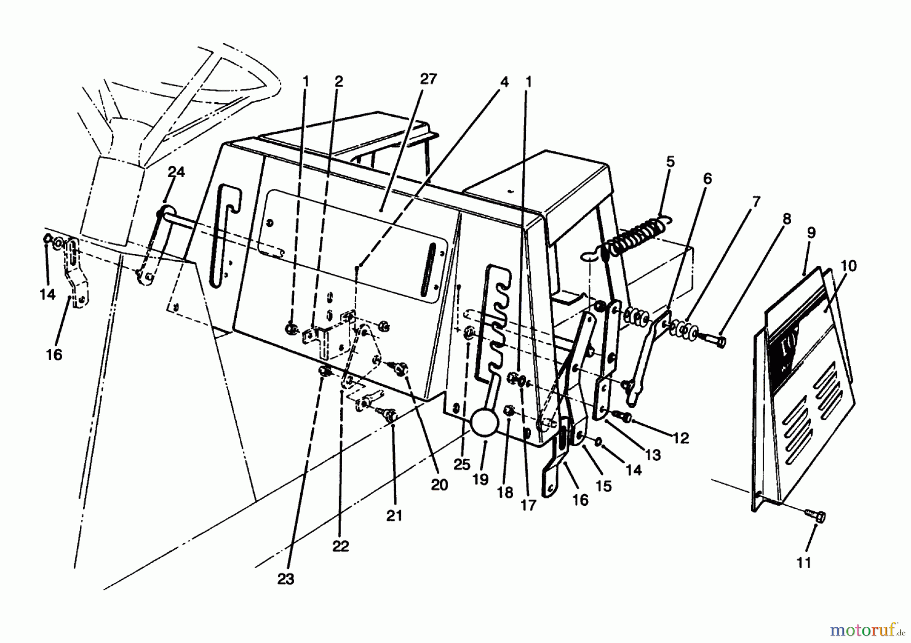 Toro Neu Mowers, Rear-Engine Rider 70141 (12-32) - Toro 12-32 Rear Engine Rider, 1995 (59000001-59999999) LINKAGE ASSEMBLY