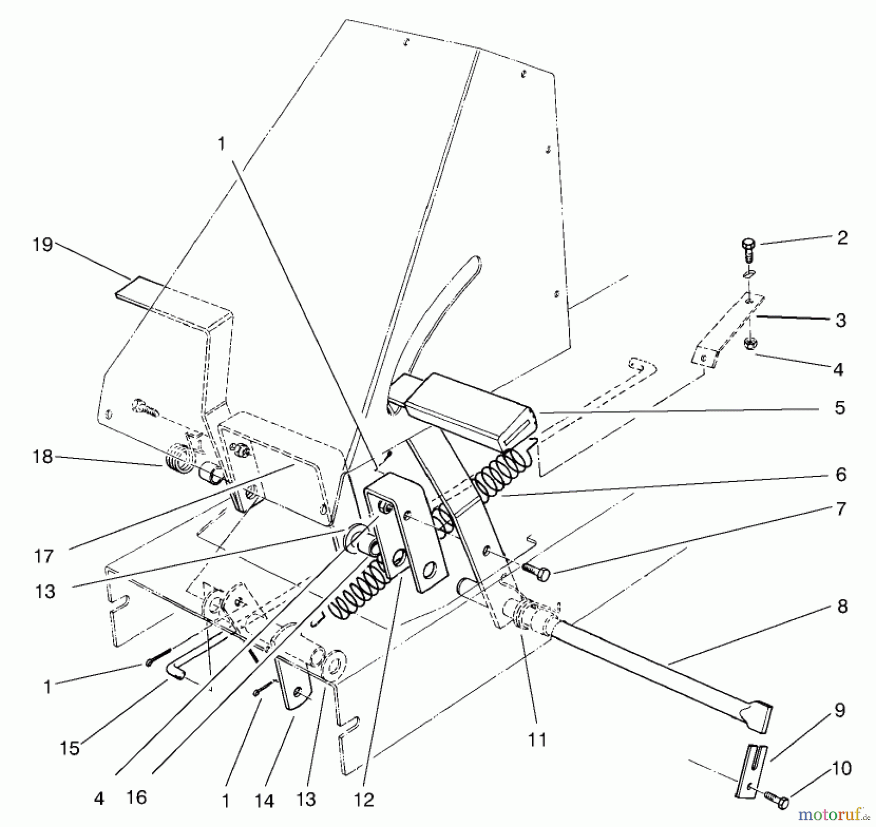 Toro Neu Mowers, Rear-Engine Rider 70142 (13-32) - Toro 13-32 Rear Engine Rider, 1996 (69000001-69999999) BRAKE & CLUTCH ASSEMBLY