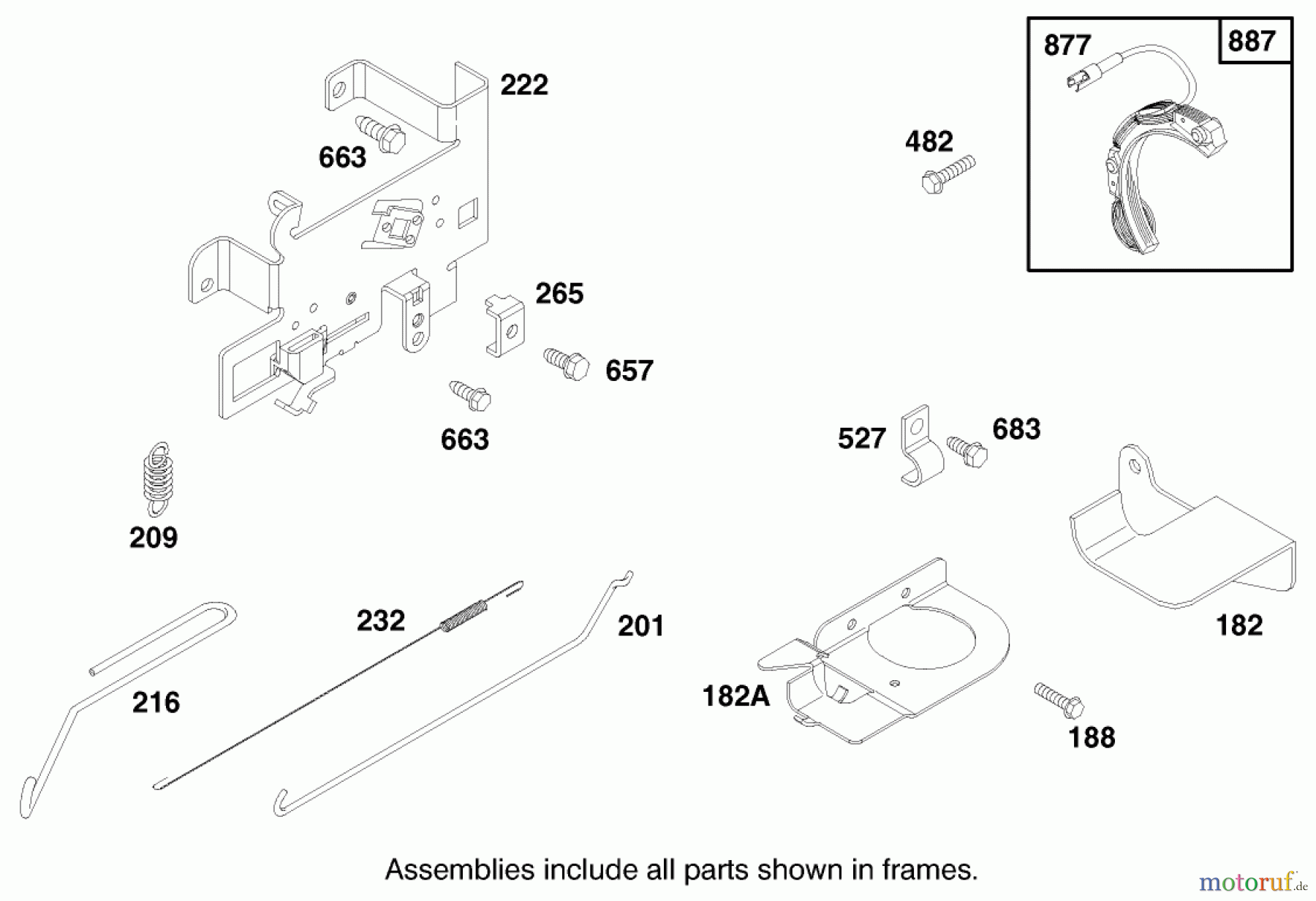 Toro Neu Mowers, Rear-Engine Rider 70142 (13-32) - Toro 13-32 Rear Engine Rider, 1996 (69000001-69999999) ENGINE BRIGGS & STRATTON MODEL 28D707-0124-01 #5