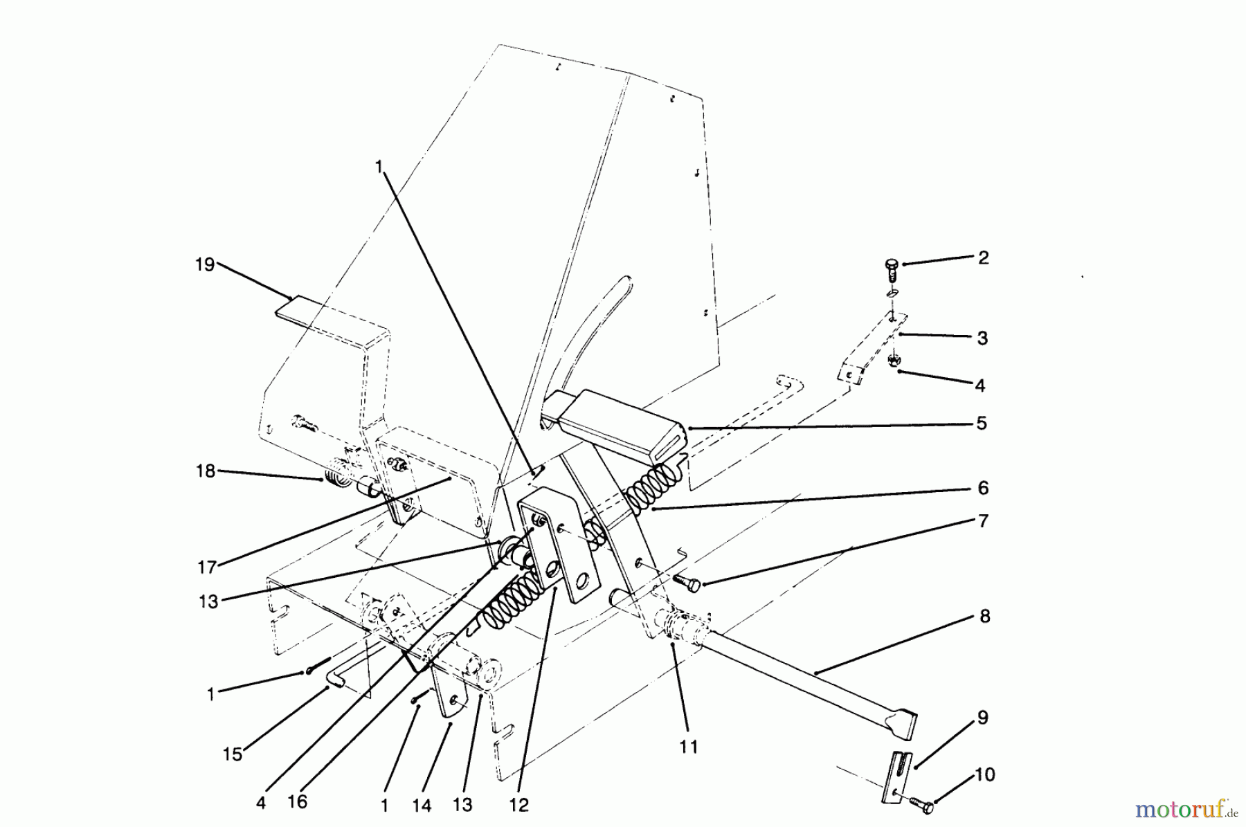  Toro Neu Mowers, Rear-Engine Rider 70142 (12-32) - Toro 12-32 Rear Engine Rider, 1995 (59000001-59999999) BRAKE & CLUTCH ASSEMBLY