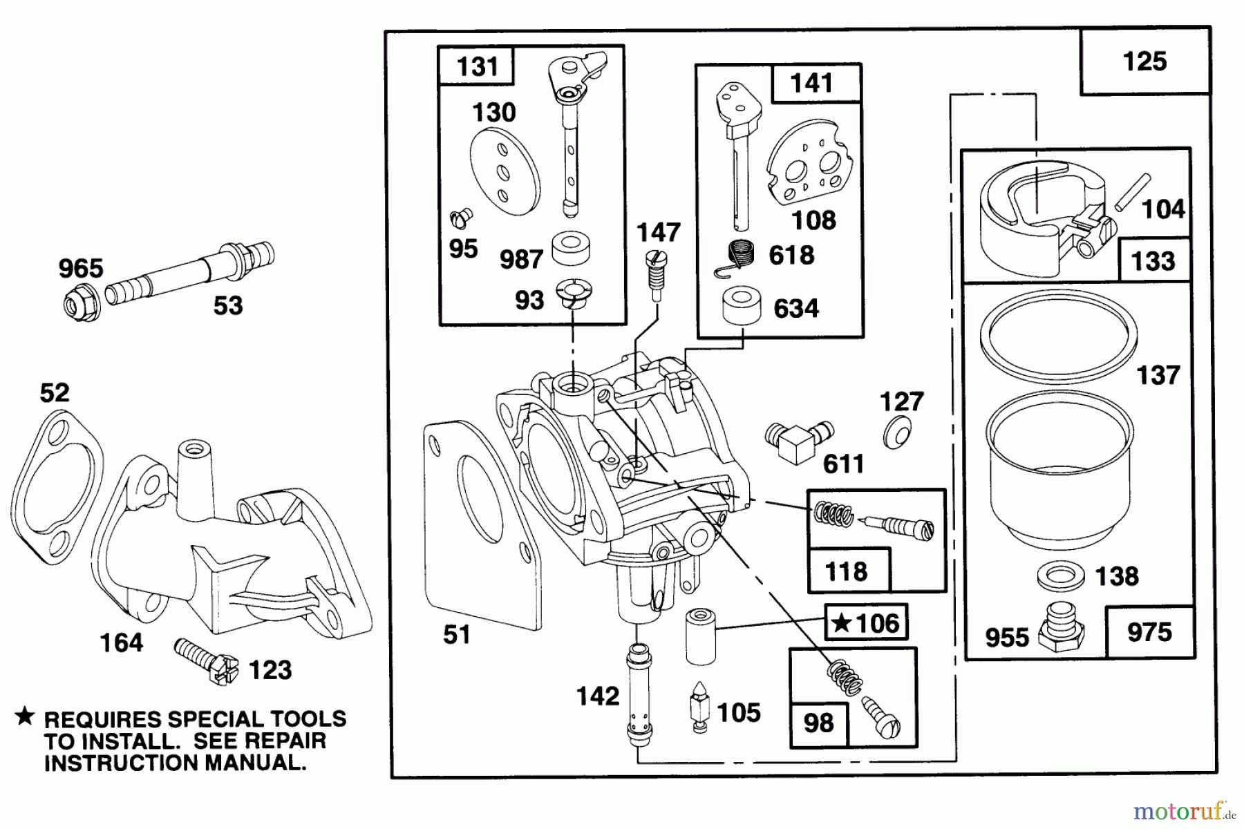  Toro Neu Mowers, Rear-Engine Rider 70142 (12-32) - Toro 12-32 Rear Engine Rider, 1995 (59000001-59999999) ENGINE BRIGGS & STRATTON MODEL 28D707-0124-01 #3