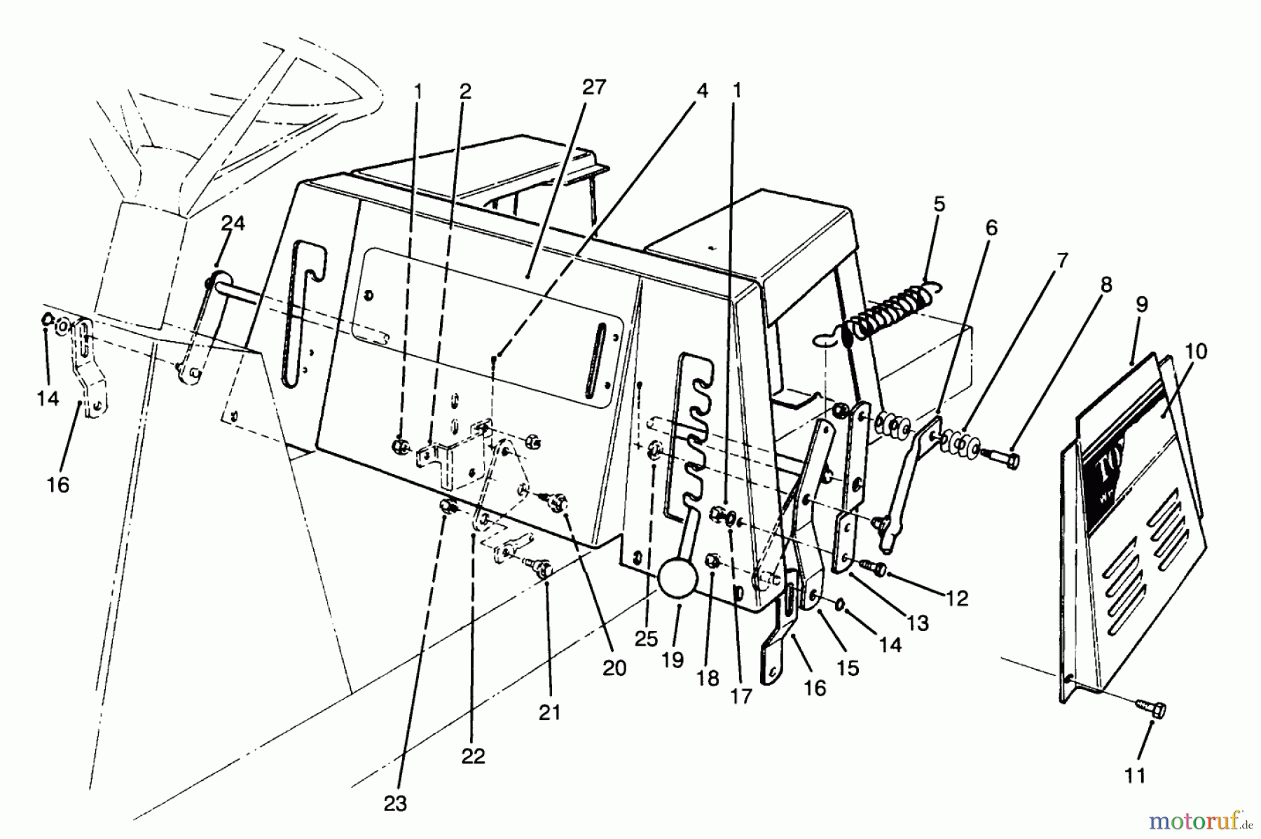 Toro Neu Mowers, Rear-Engine Rider 70142 (12-32) - Toro 12-32 Rear Engine Rider, 1995 (59000001-59999999) LINKAGE ASSEMBLY