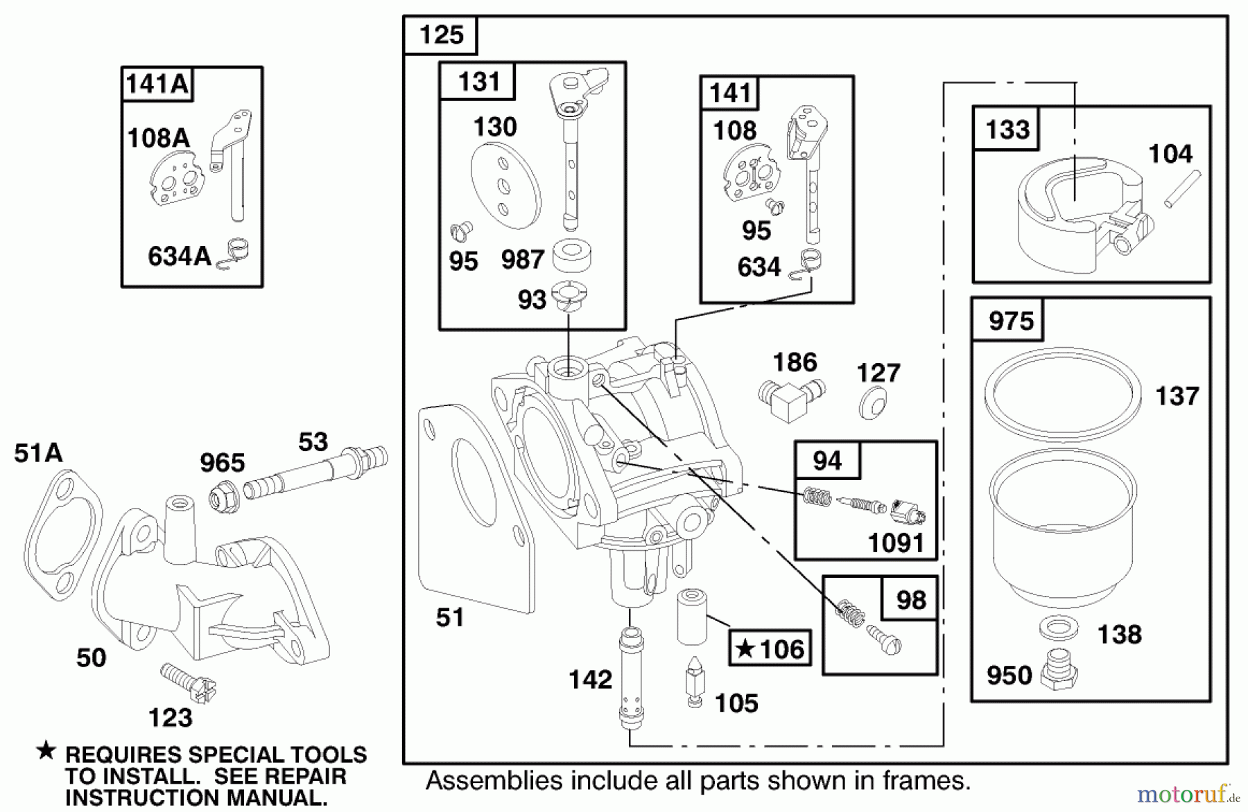 Toro Neu Mowers, Rear-Engine Rider 70171 (12-32) - Toro 12-32 Rear Engine Rider, 2000 (200000001-200999999) ENGINE BRIGGS & STRATTON MODEL 28M707-1182-E1 #4