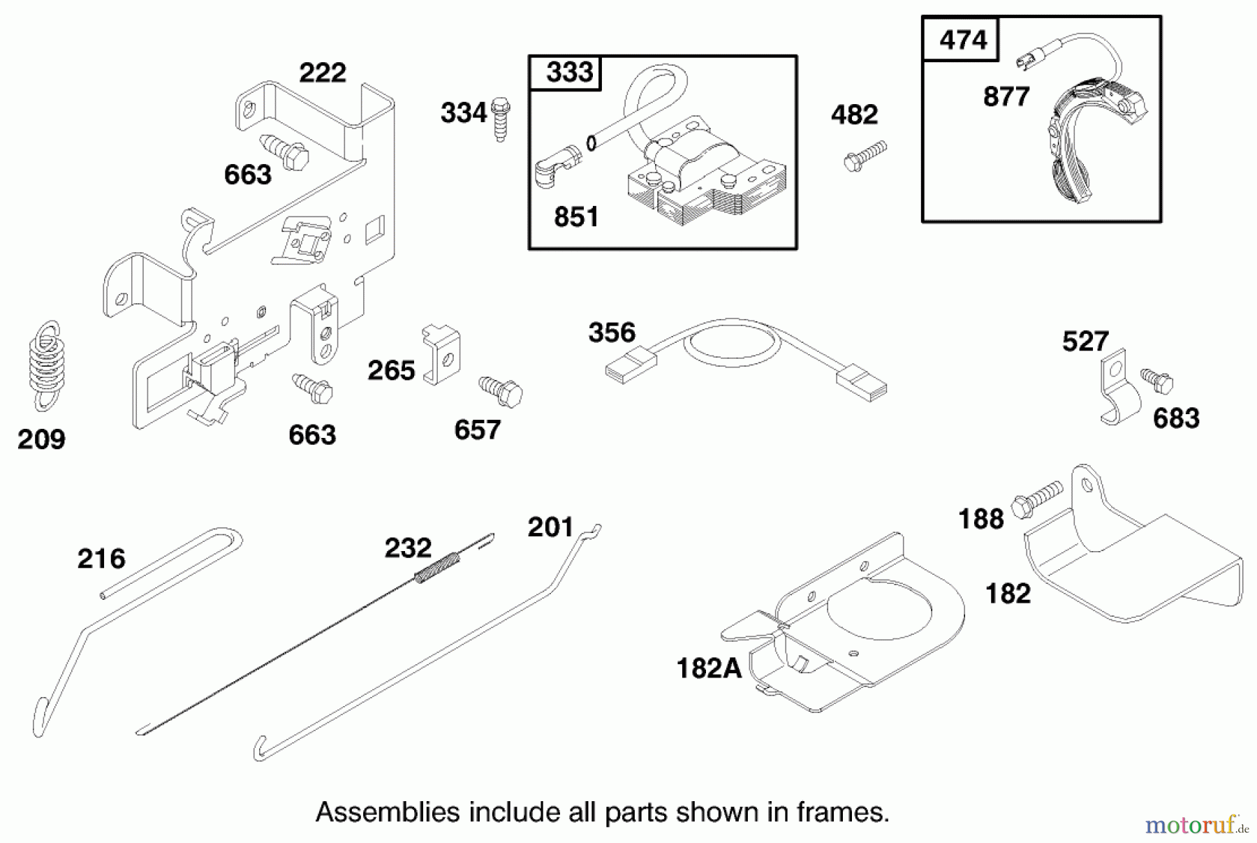 Toro Neu Mowers, Rear-Engine Rider 70171 (12-32) - Toro 12-32 Rear Engine Rider, 2000 (200000001-200999999) ENGINE BRIGGS & STRATTON MODEL 28M707-1182-E1 #6