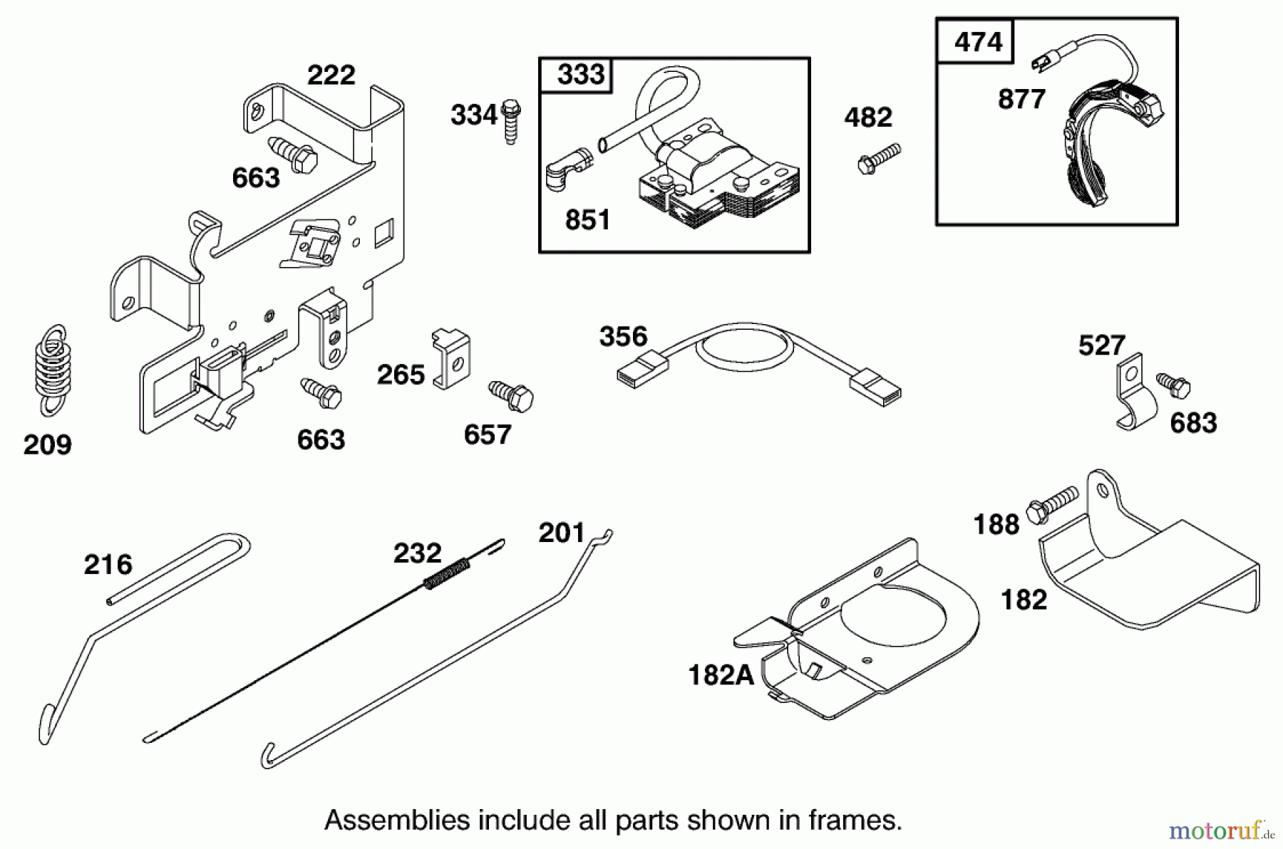 Toro Neu Mowers, Rear-Engine Rider 70171 (12-32) - Toro 12-32 Rear Engine Rider, 2001 (210000001-210999999) ENGINE BRIGGS & STRATTON MODEL 28M707-1182-E1 #6