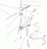 Toro 70183 (13-32) - 13-32 Rear Engine Rider, 1996 (6900001-6999999) Ersatzteile DEFLECTOR ASSEMBLY - RECYCLER