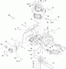 Toro 70185 (G132) - G132 Rear-Engine Riding Mower, 2010 (310000001-310999999) Ersatzteile ENGINE AND FUEL TANK ASSEMBLY