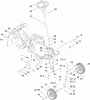 Toro 70185 (G132) - G132 Rear-Engine Riding Mower, 2010 (310000001-310999999) Ersatzteile FRONT AXLE AND STEERING ASSEMBLY