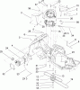 Toro 70186 (H132) - H132 Rear-Engine Riding Mower, 2006 (260000001-260999999) Ersatzteile ENGINE AND FUEL TANK ASSEMBLY