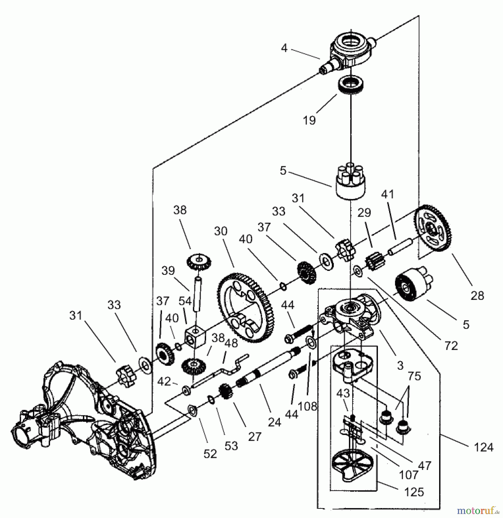 Toro Neu Mowers, Rear-Engine Rider 70186 (H132) - Toro H132 Rear-Engine Riding Mower, 2006 (260000001-260999999) HYDRO TRANSAXLE-ASSEMBLY NO 106-1840