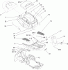 Toro 70186 (H132) - H132 Rear-Engine Riding Mower, 2010 (310000001-310999999) Ersatzteile BODY AND DECAL ASSEMBLY