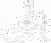 Toro 70186 (H132) - H132 Rear-Engine Riding Mower, 2010 (310000001-310999999) Ersatzteile DECK AND SPINDLE ASSEMBLY