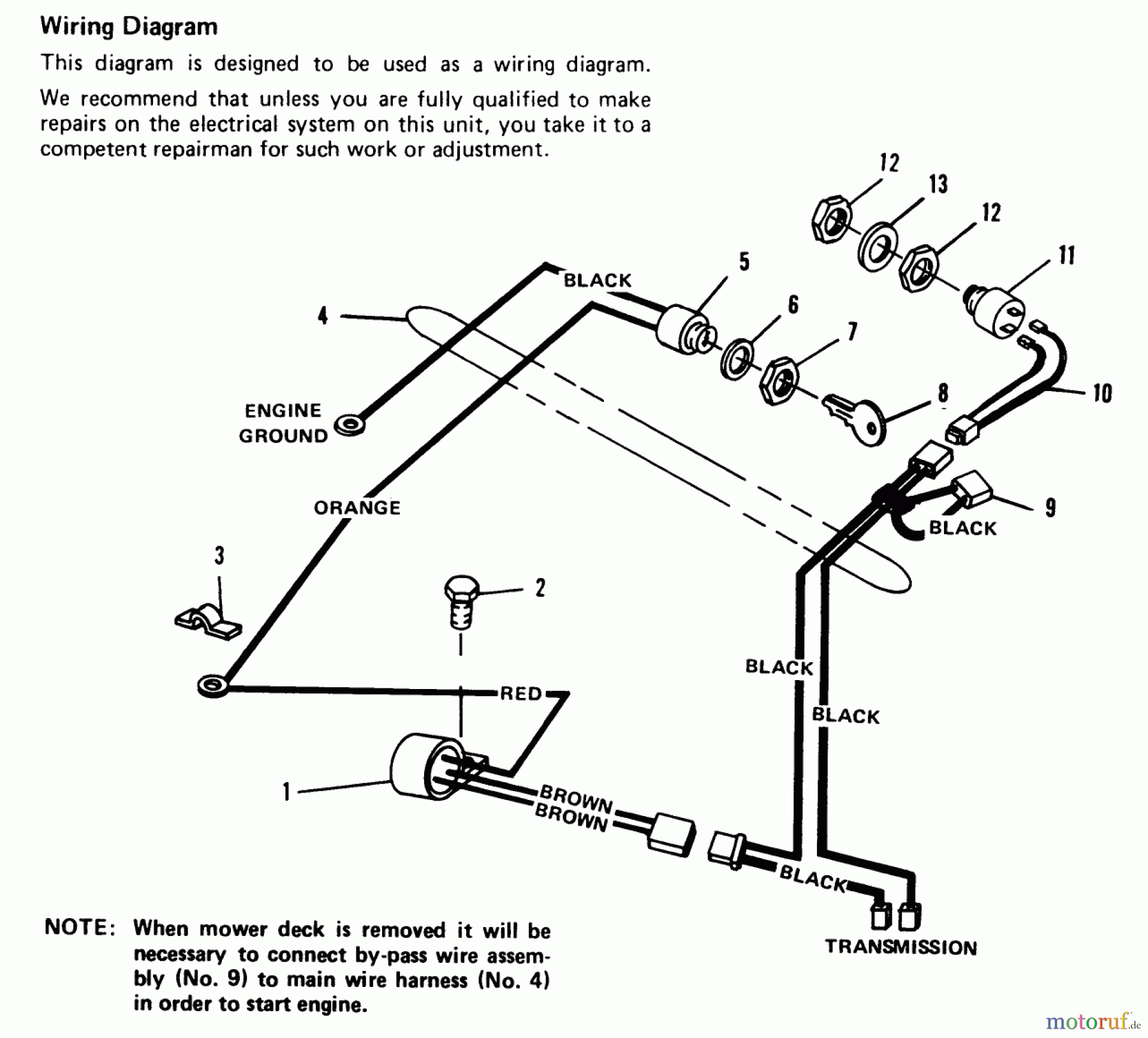 Toro Neu Mowers, Rear-Engine Rider 73-05BF01 (A-60) - Toro A-60 26