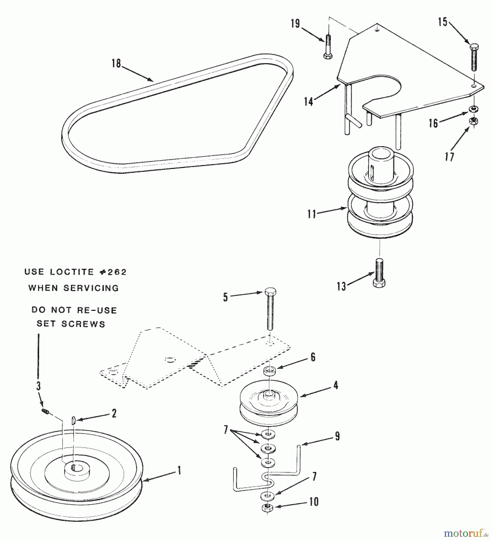Toro Neu Mowers, Rear-Engine Rider R3-10B402 (110-4e) - Toro 110-4e Rear Engine Rider, 1991 SECTION 10-DRIVE BELT AND PULLEYS