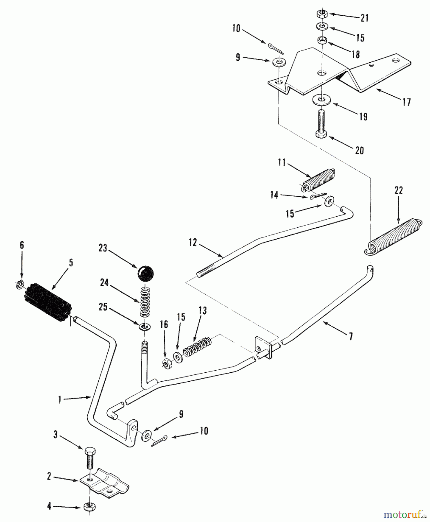 Toro Neu Mowers, Rear-Engine Rider R3-12B601 (112-6e) - Toro 112-6e Rear Engine Rider, 1990 SECTION 4-CLUTCH, BRAKE LINKAGE