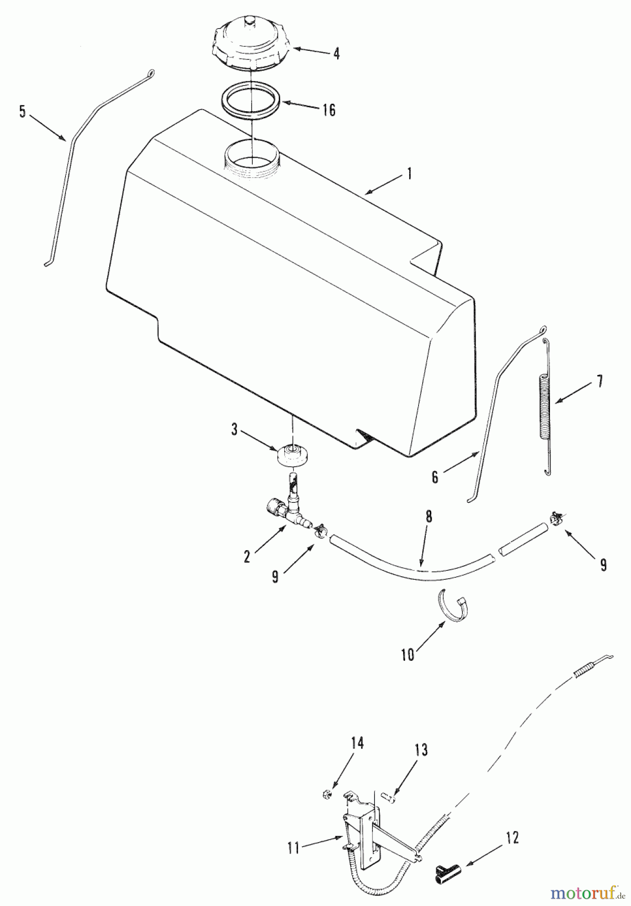 Toro Neu Mowers, Rear-Engine Rider R3-12B601 (112-6e) - Toro 112-6e Rear Engine Rider, 1990 SECTION 7-FUEL SYSTEM