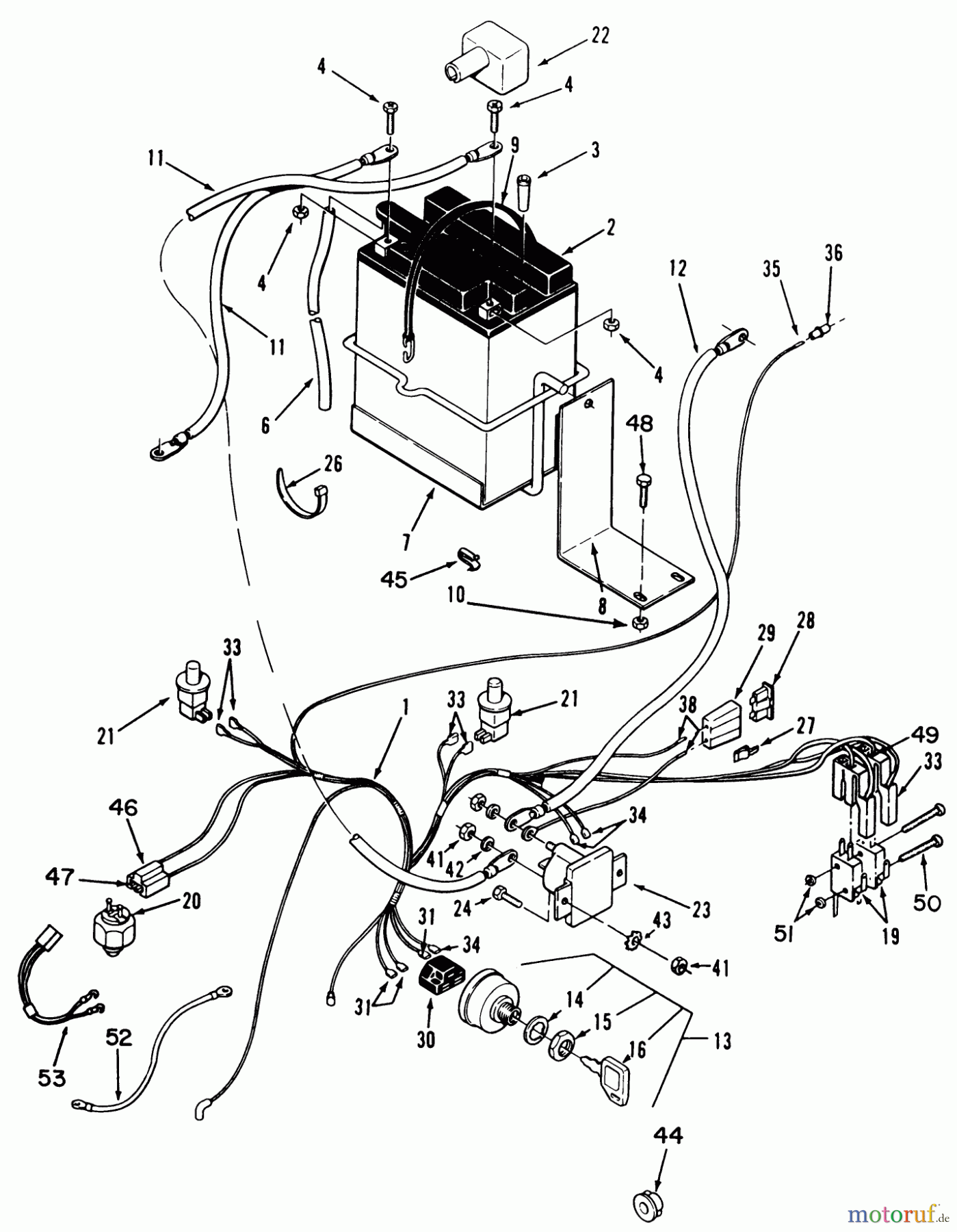 Toro Neu Mowers, Rear-Engine Rider R3-10B404 (110-4) - Toro 110-4 Rear Engine Rider, 1993 (3900001-3999999) ELECTRICAL ASSEMBLY