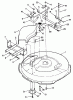 Toro R3-10B404 (110-4) - 110-4 Rear Engine Rider, 1993 (3900001-3999999) Ersatzteile MOWER DECK & FRONT MOUNT