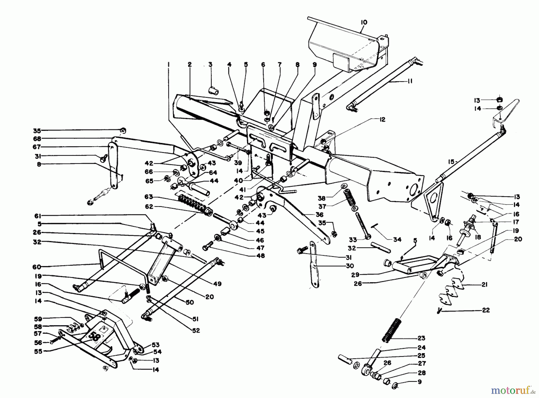 Toro Neu Mowers, Riding 03104 - Toro 58