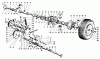 Toro 03108 - 58" Professional, 1981 (1000001-1999999) Ersatzteile DIFFERENTIAL AND COUNTERSHAFT ASSEMBLY