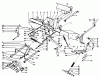 Toro 03108 - 58" Professional, 1981 (1000001-1999999) Ersatzteile MAIN FRAME AND COUNTERBALANCE ASSEMBLY